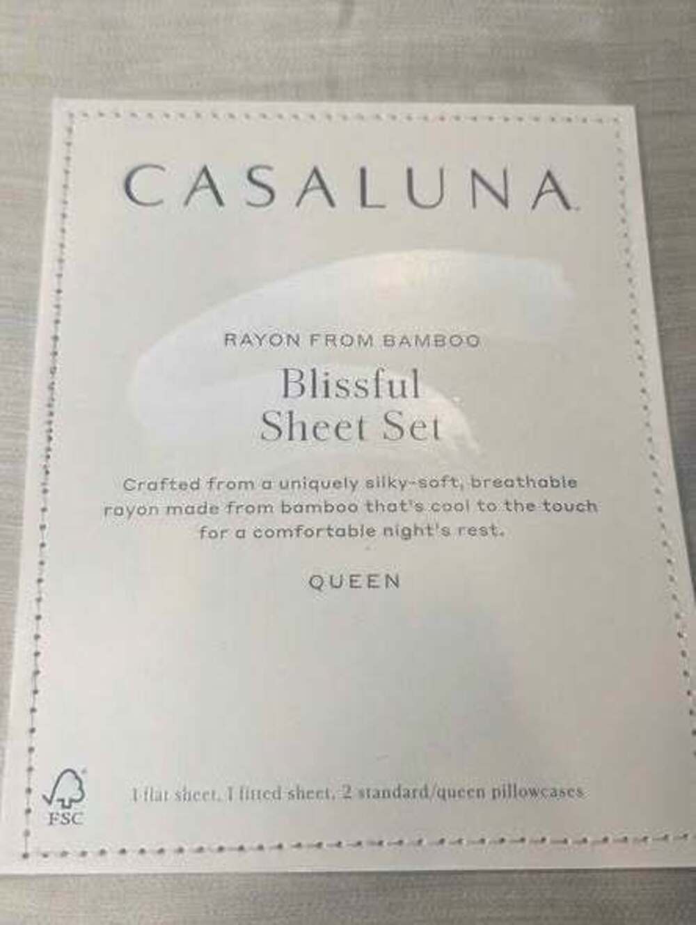 Casaluna Queen Blissful Sheet Set Rayon from Bamboo